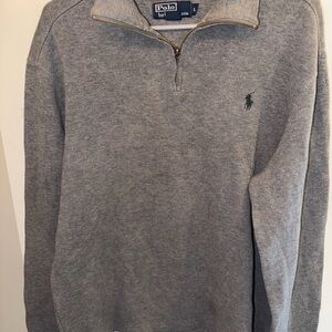 Polo by Ralph Lauren Gray Zip-Up Shirt